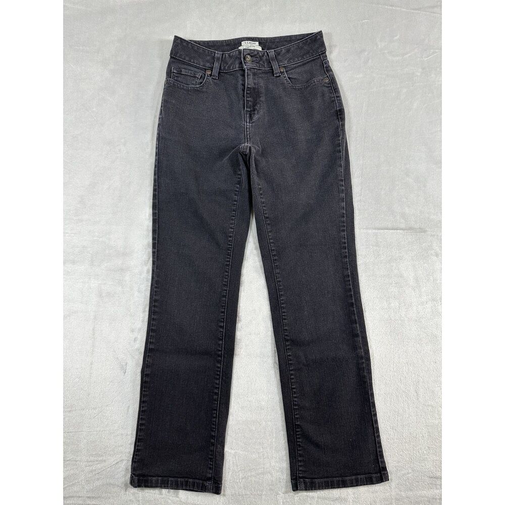 L.L. Beans Women's Black Classic Fit Denim Jeans Size‎ 2P